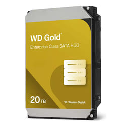 Western Digital Gold WD203KRYZ disco rigido interno 20 TB 7200 Giri/min 512 MB 3.5" SATA