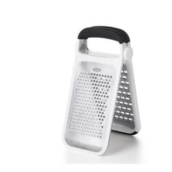 OXO 11216000 Grattugia piatta Nero, Acciaio inox, Bianco
