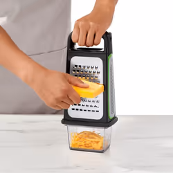 OXO Good Grips Kastenreibe Grattugia piatta Nero, Verde, Acciaio inox - Vista aggiuntiva 5