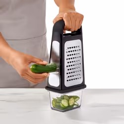 OXO Good Grips Kastenreibe Grattugia piatta Nero, Verde, Acciaio inox - Vista aggiuntiva 8