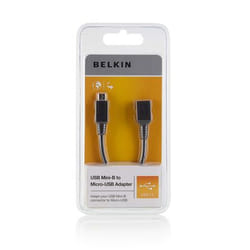 Belkin Mini-USB - Micro-USB cavo USB Mini-USB B Micro-USB B Nero