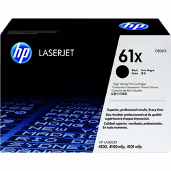 HP 61X High Yield Black Original LaserJet Toner Cartridge, 10000 pagine, Nero, 1 pz