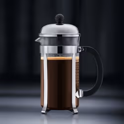 Bodum Chambord Nero, Acciaio inox, Trasparente - Vista aggiuntiva 5