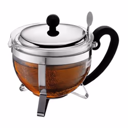 Bodum 1922-16-6, Nero, Argento, Trasparente, 1 L, 204 x 146 x 157 mm