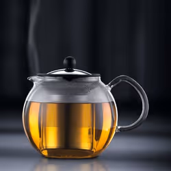 Bodum Assam teiera in vetro per la preparazione del tè 1,5 L Cromo, Trasparente - Vista aggiuntiva 5