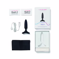 Lovense Hush 2 Plug anale Nero Silicio 1 pz - Vista aggiuntiva 4