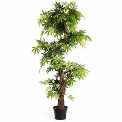 INFORMAZIONI Decorazione interna ed esterna: Questo albero artificiale è molto elegante: è alto, presenta del muschio ai pied ...