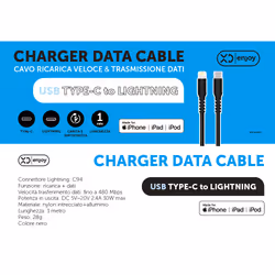 XD Enjoy XDCE34GT cavo Lightning 1 m Nero - Vista aggiuntiva 2