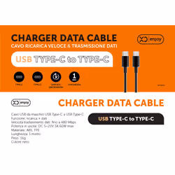 XD Enjoy XDCE39GT cavo USB 1 m USB C Nero - Vista aggiuntiva 2