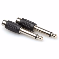 Hosa Technology RCA/6.35 mm TS, 6.35 mm TS, RCA, Nero