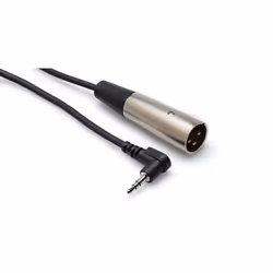 Hosa Technology XVM-115M, 3.5mm, Maschio, XLR (3-pin), Maschio, 4,57 m, Nero