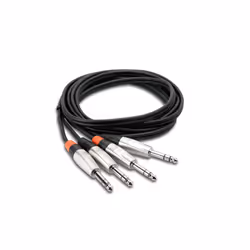 Hosa Technology HSS-003X2 cavo audio 0,9 m 2 x 6.35mm TRS Nero