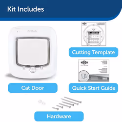 Petsafe - Porta Basculante per Gatto con Microchip Bianco PPA19-16145 - Vista aggiuntiva 7
