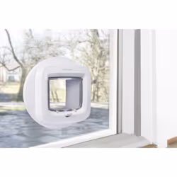 Petsafe - Adattatore di montaggio per installazione a ribalta con chip elettronico, per installazione su finestre, pareti e porte in metallo - Bianco - Vista aggiuntiva 4