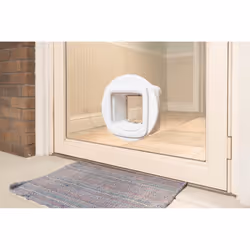 Petsafe - Adattatore di montaggio per installazione a ribalta con chip elettronico, per installazione su finestre, pareti e porte in metallo - Bianco - Vista aggiuntiva 5