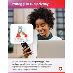 McAfee ® Total Protection 3 dispositivi (Windows®/Mac®/Android/iOS), abbonamento per 1 anno