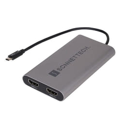 Sonnet TB-DHDMI-21 cavo e adattatore video 0,2 m Thunderbolt 3 2 x HDMI Grigio