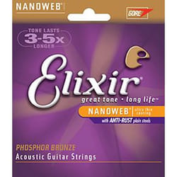 Elixir Strings 16182 corda per strumenti musicali Acustico 6 pz Acciaio Chitarra