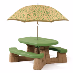 Step2 Naturally Playful Picnic Table With Umbrella, Interno e esterno, Multicolore, 6 persona(e), Plastica, Bambino/Bambina, ...