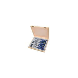 Irwin - TM444S6 Set scalpelli mod. M444, 6 pz: 6, 10, 13, 19, 25, 32 mm in custodia in legno