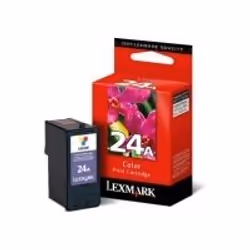 Lexmark No.24A Color Print Cartridge, Resa standard, Ciano, Magenta, Giallo, Inchiostro a base di pigmento