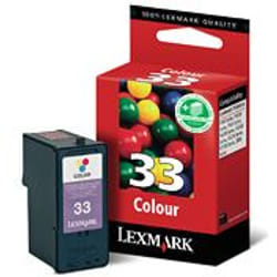 Lexmark #33 cartuccia d'inchiostro 1 pz Originale Ciano, Magenta, Giallo