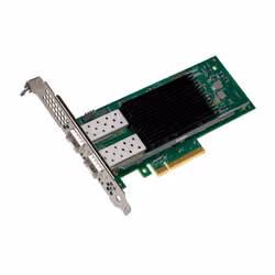 Intel E810-XXVDA2, Interno, Cablato, PCI Express, Fibra, Nero, Verde, Argento