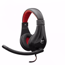 White Shark Serval, Cablato, Gaming, Auricolare, Nero, Rosso