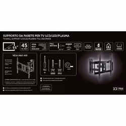 XD Enjoy XDCIM43A Supporto TV a parete 139,7 cm (55") Nero - Vista aggiuntiva 6