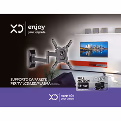 XD Enjoy XDCIM21A Supporto TV a parete 101,6 cm (40") Nero - Vista aggiuntiva 5