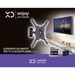XD Enjoy XDCIM41S Supporto TV a parete 139,7 cm (55") Nero - Vista aggiuntiva 5
