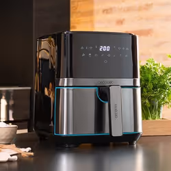 Cecotec Cecofry Full InoxBlack 5500 Pro Singolo 5,5 L Indipendente 1700 W Friggitrice ad aria calda Nero, Acciaio satinato - Vista aggiuntiva 4