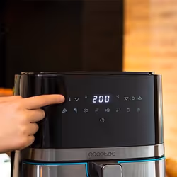 Cecotec Cecofry Full InoxBlack 5500 Pro Singolo 5,5 L Indipendente 1700 W Friggitrice ad aria calda Nero, Acciaio satinato - Vista aggiuntiva 8