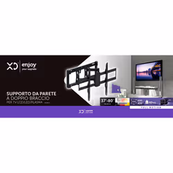 XD Enjoy XDCIM63A Supporto TV a parete 2,03 m (80") Nero - Vista aggiuntiva 2