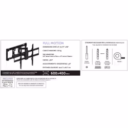 XD Enjoy XDCIM63A Supporto TV a parete 2,03 m (80") Nero - Vista aggiuntiva 3