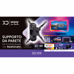 XD Enjoy XDCIM2343TLED Supporto TV a parete 101,6 cm (40") Nero - Vista aggiuntiva 5