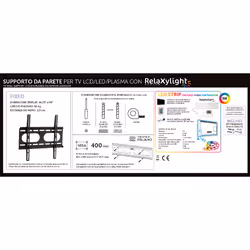 XD Enjoy XDCIM3720LED Supporto TV a parete 139,7 cm (55") Nero - Vista aggiuntiva 7