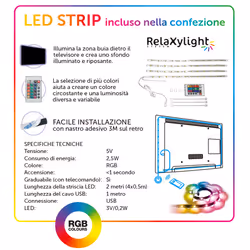 XD Enjoy XDCIM43ALED Supporto TV a parete 139,7 cm (55") Nero - Vista aggiuntiva 4