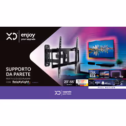 XD Enjoy XDCIM43ALED Supporto TV a parete 139,7 cm (55") Nero - Vista aggiuntiva 5