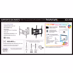XD Enjoy XDCIM43ALED Supporto TV a parete 139,7 cm (55") Nero - Vista aggiuntiva 6