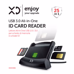 XD Enjoy XDZOW66 lettore di card readers USB USB 3.2 Gen 1 (3.1 Gen 1) Nero - Vista aggiuntiva 3