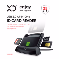 XD Enjoy XDZOW66 lettore di card readers USB USB 3.2 Gen 1 (3.1 Gen 1) Nero - Vista aggiuntiva 4