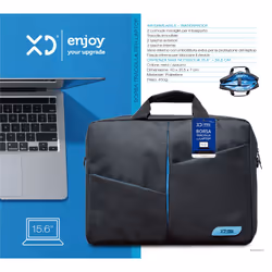 XD Enjoy XDGDC9913 borsa per laptop 39,6 cm (15.6") Valigetta ventiquattrore Nero, Blu - Vista aggiuntiva 5