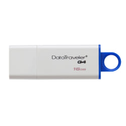 Kingston Technology DataTraveler G4 unità flash USB 16GB USB tipo A 3.2 Gen 1 (3.1 Gen 1) Blu, Bianco