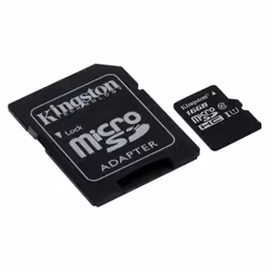Kingston Technology microSDHC Class 10 UHS-I Card 16GB, 16 GB, MicroSDHC, Classe 10, UHS-I, 45 MB/s, 10 MB/s