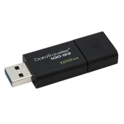 Kingston Technology DataTraveler 100 G3 unità flash USB 128GB USB tipo A 3.2 Gen 1 (3.1 Gen 1) Nero