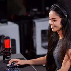 HyperX QuadCast Nero, Rosso Microfono da tavolo - Vista aggiuntiva 8