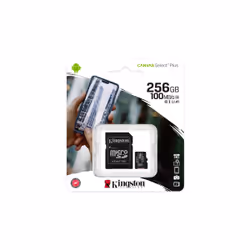 Kingston Technology Scheda micSDXC Canvas Select Plus 100R A1 C10 da 256 GB + adattatore - Vista aggiuntiva 5