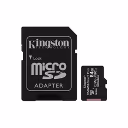 Kingston Technology Scheda micSDXC Canvas Select Plus 100R A1 C10 da 64GB confezione doppia + adattatore singolo, 64 GB, SDXC ...
