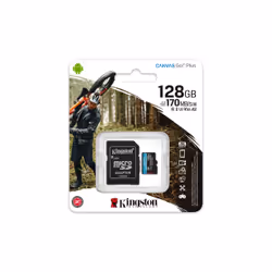 Kingston Technology Scheda microSDXC Canvas Go Plus 170R A2 U3 V30 da 128 GB + adattatore - Vista aggiuntiva 5